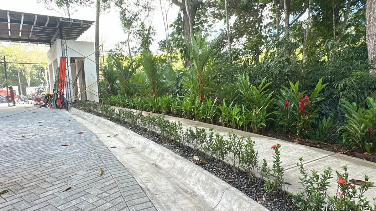 Entrance road and paving · 33