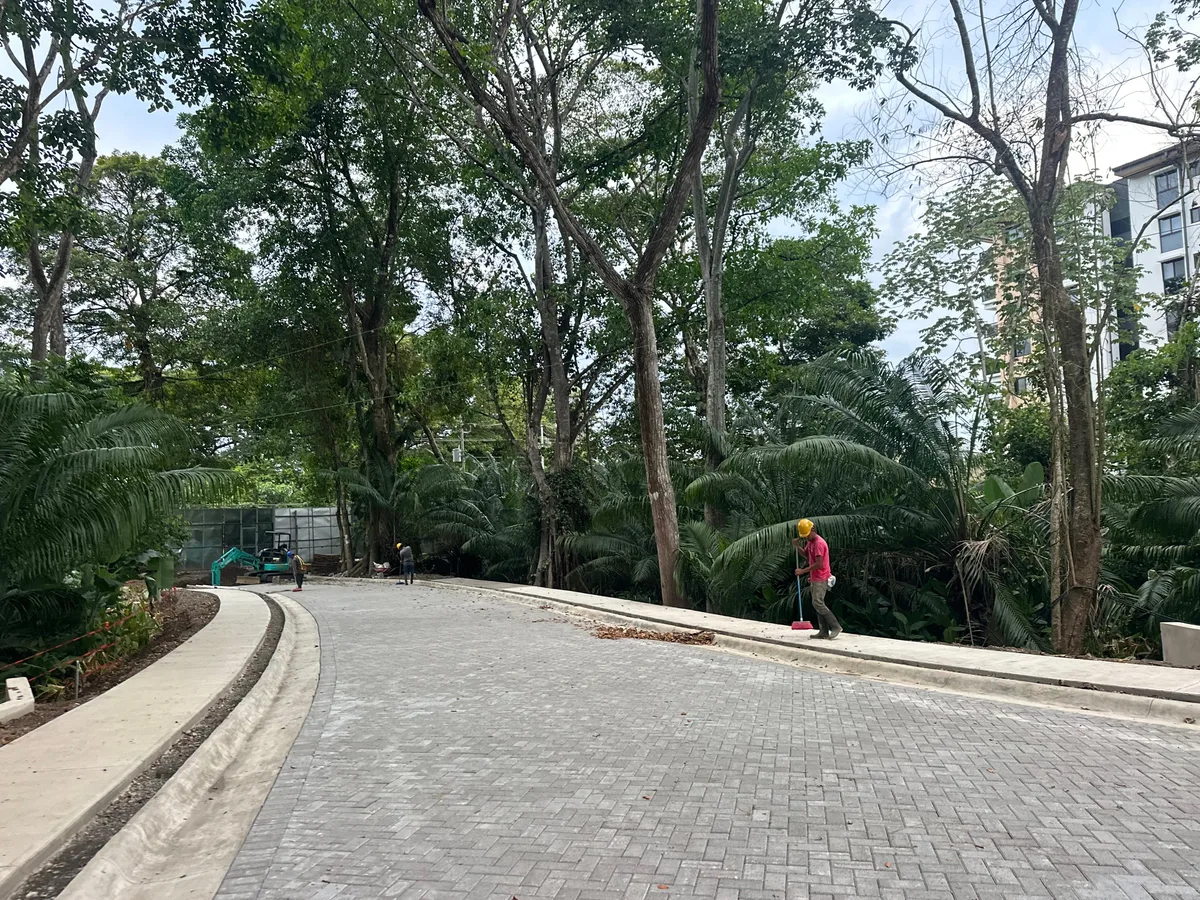 Entrance road and paving · 26