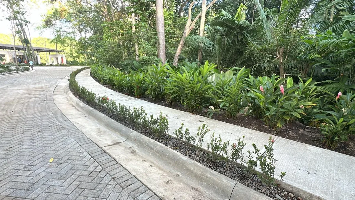Entrance road and paving · 32